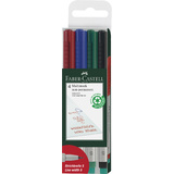 FABER-CASTELL nonpermanent-marker MULTIMARK S, 4er Etui