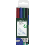 FABER-CASTELL nonpermanent-marker MULTIMARK M, 4er Etui