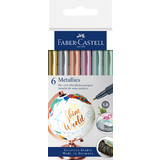 FABER-CASTELL metallics Marker, 6er Blisterkarte