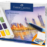 FABER-CASTELL aquarellfarbe in Npfchen, 24er Etui