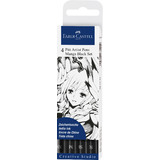 FABER-CASTELL tuschestift PITT artist pen, 4er etui Manga