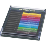 FABER-CASTELL tuschestift PITT artist pen, 12er etui Basic