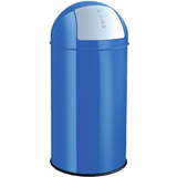 helit metall-abfalleimer "the dome", 30 Liter, blau