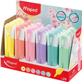 Maped textmarker FLUO'PEPS classic PASTEL, 24er Display
