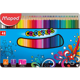 Maped dreikant-buntstift COLOR'PEPS, 48er Metalletui