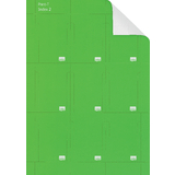 nobo T-Karten, Größe 2 / 60 mm, 130 g/qm, bedruckbar, grün