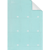 nobo T-Karten, Größe 2 / 60 mm, 130 g/qm, bedruckbar, blau