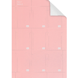 nobo T-Karten, Größe 2 / 60 mm, 130 g/qm, bedruckbar, pink