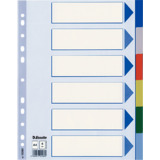 Esselte Kunststoff-Register, blanko, A4, PP, 6-teilig