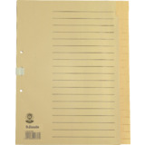 Esselte Tauenpapier-Register, blanko, A4, 20-teilig, chamois