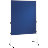 FRANKEN moderationstafel ECO, 2x 750 x 1.200 mm, Filz, blau