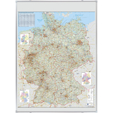 FRANKEN deutschland Straßenkarte, magnethaftend