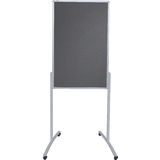 FRANKEN kombi-flipchart PRO, (B)760 x (H)1.210 mm, grau/wei