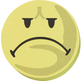 FRANKEN Moderationskarte, Wertungssymbol: Negativ, gelb