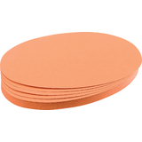 FRANKEN moderationskarten Ovale, 110 x 190 mm, orange