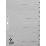 LEITZ Tauenpapier-Register, Zahlen, a4 berbreite, 1-10,grau