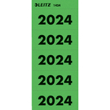 LEITZ ordner-inhaltsschild "Jahreszahl 2024", grün