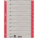 LEITZ Trennblätter, a4 Überbreite, kraftkarton 230g/qm, rot