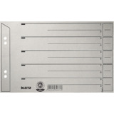 LEITZ Trennbltter, din A5 quer, kraftkarton 200 g/qm, grau
