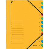 LEITZ Ordnungsmappe, din A4, Karton, 12 Fcher, gelb