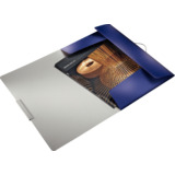 LEITZ eckspannermappe Style, din A4, PP, titan-blau