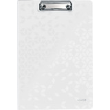 LEITZ klemmbrett-mappe WOW, din A4, Polyform, wei-metallic