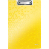 LEITZ klemmbrett-mappe WOW, din A4, Polyfoam, gelb-metallic