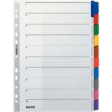 LEITZ Karton-Register extrastark 10-teilig blanko A4