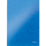 LEITZ notizbuch WOW, din A4, kariert, blau metallic