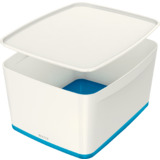 LEITZ aufbewahrungsbox My Box, 18 Liter, wei/blau