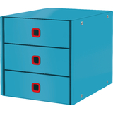 LEITZ schubladenbox Click & store Cosy, 3 Schübe, blau
