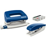 LEITZ Heftgert- & Locher-Set, blau