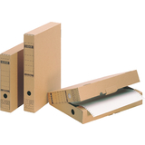 LEITZ Archiv-Schachtel, mit Verschlusslasche, A4, Wellpappe