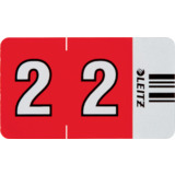 LEITZ ziffernsignal Orgacolor "2", auf Streifen, rot