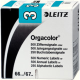 LEITZ ziffernsignal Orgacolor "3", auf Rolle, hellblau