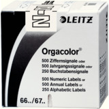 LEITZ buchstabensignal Orgacolor "N", auf Rolle, wei