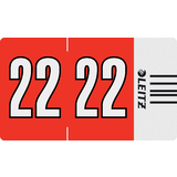 LEITZ jahressignal Orgacolor "22", auf Streifen, rot