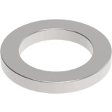 MAUL Neodym-Ringmagnet, Durchmesser: 12 mm, nickel