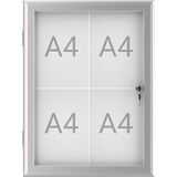 MAUL schaukasten MAULexcite, 4 x DIN A4, Aluminium