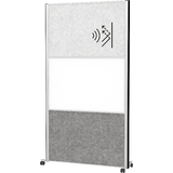 MAUL stellwandsystem MAULconnecto, 2x Akustik/1x Whiteboard