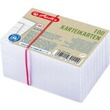 herlitz karteikarten Recycling, din A8, liniert, wei