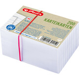 herlitz karteikarten Recycling, din A8, liniert, wei