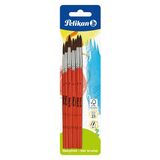 Pelikan haarpinsel-set Sorte 23, 12-teilig, sortiert