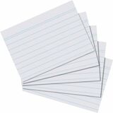 herlitz karteikarten Recycling, din A7, liniert, wei