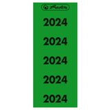 herlitz ordner-inhaltsschild Jahreszahl 2024, grn