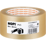 NOPI verpackungsklebeband aus PVC, 50 mm x 66 m, transparent