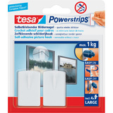 tesa powerstrips Bilder-Nagel, weiß, Haltekraft: max. 1 kg