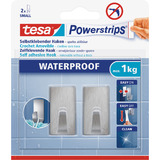 tesa powerstrips Haken waterproof Small Metall, rechteckig