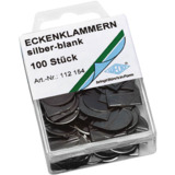 WEDO Eckenklammern, aus glanzveredeltem Metall