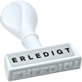 WEDO textstempel "ERLEDIGT", Abdruckbreite: 45 mm